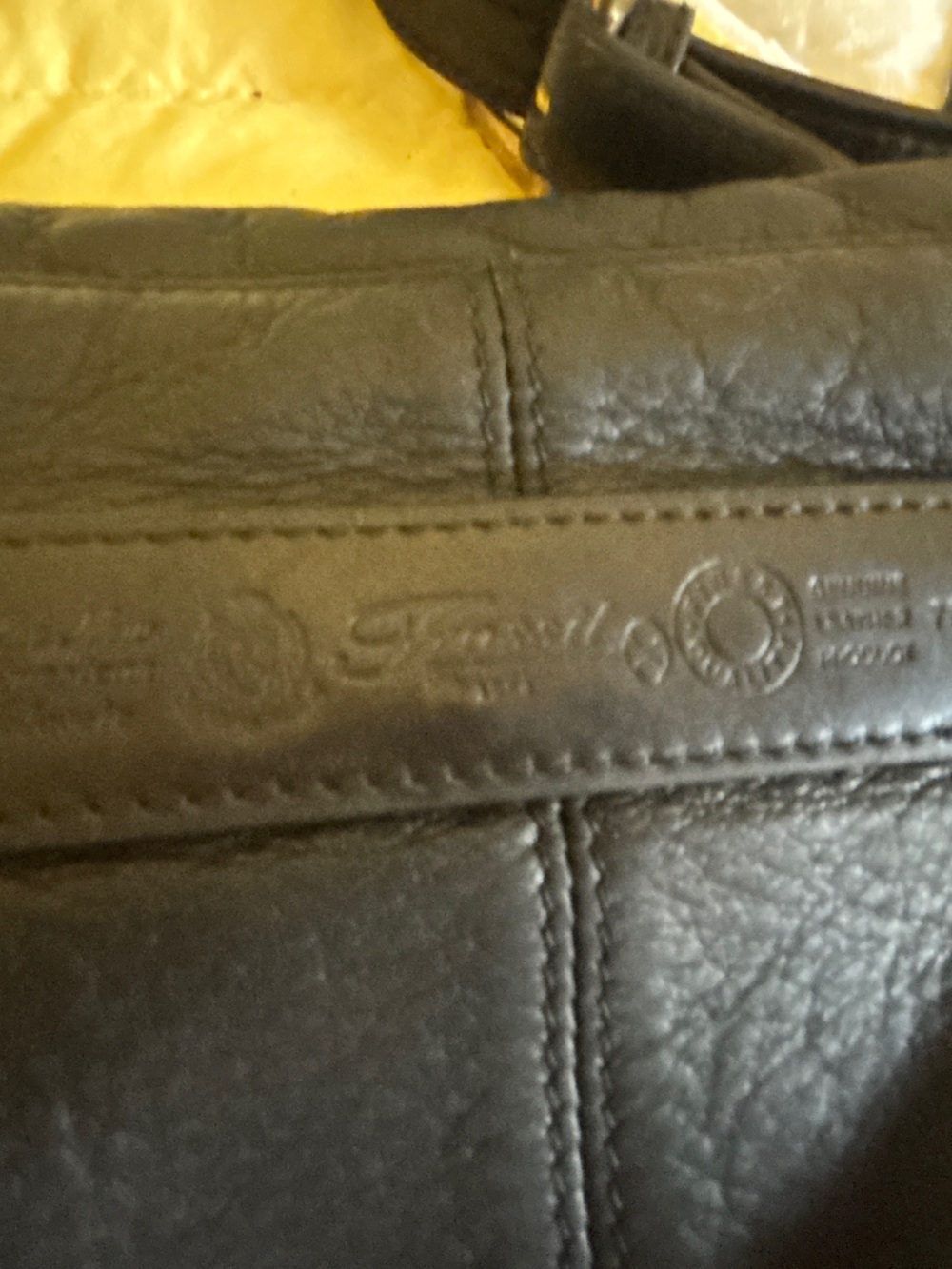 Fossil Black Leather Crossbody with Front Pocket & Key Charm - Picture 4 of 9